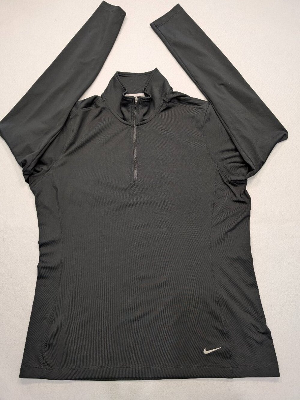 Nike Golf Tour Performance Dri-FIT Black Quarter Zip Pullover Large
